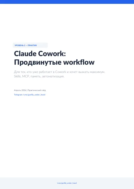 Обложка: II часть гайда по Cowork: Быстрый старт