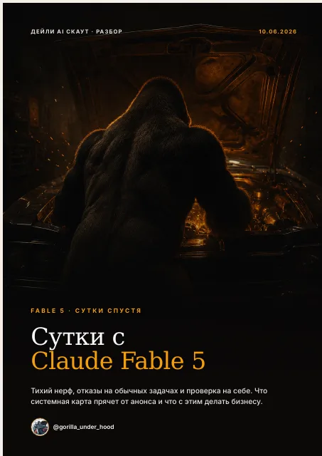 Обложка: Вчера я разобрал релиз Fable 5.